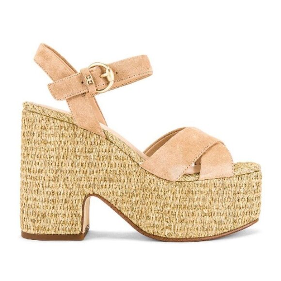 NEW Sam Edelman Trianna2 Sandals Platform Revolve Size 10 Suede Y2K 90s Wedges - Picture 2 of 11